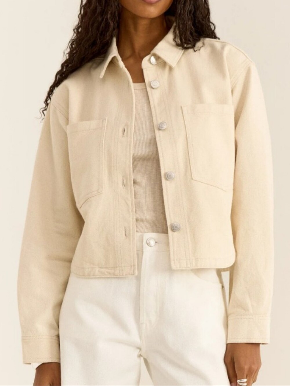 Z Supply Cropped Denim Jacket